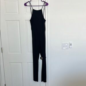 Black Jumpsuit with Cute Tie Back